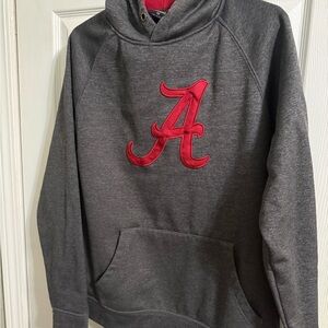 Colosseum Red and Gray Hoodie-Crimson Tide